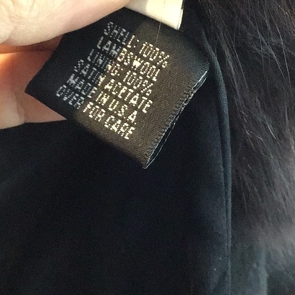 100% LAMBSWOOL FUR COAT SZ 10 - Picture 14 of 15